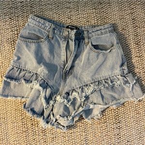 missguided denim shorts